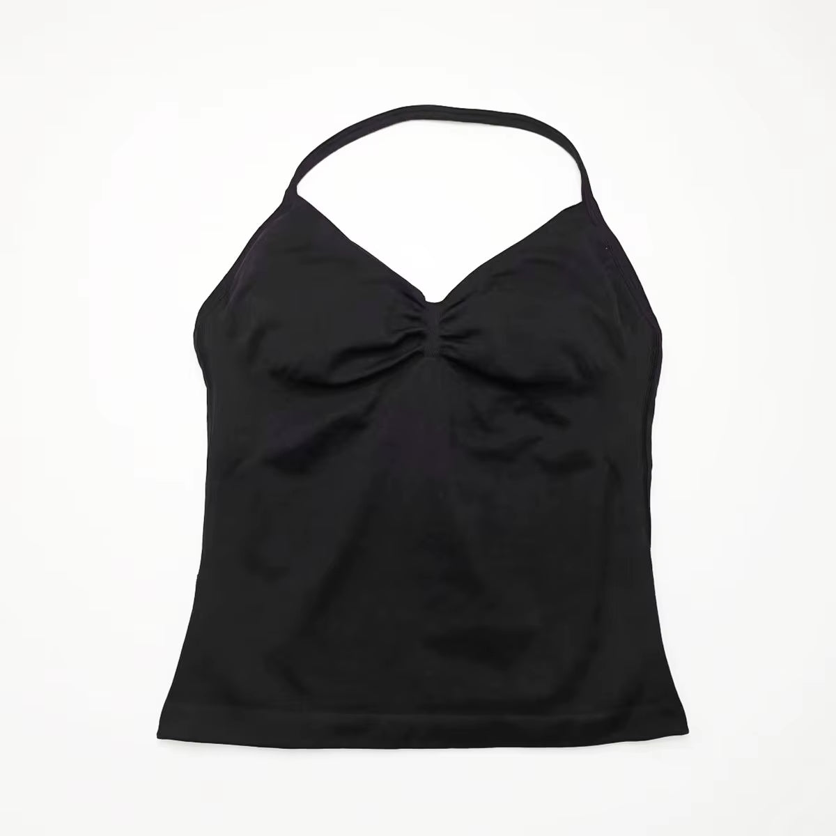 Impact Longline Strappy Top Sports Yoga Vest Women'S Fitness Tank Top Gym Beautiful Open Back Bra Running Workout Halter